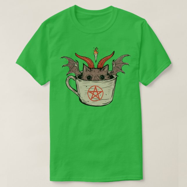 Camiseta café demonio (Diseño del anverso)