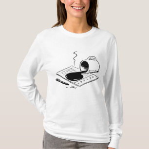 Camiseta Café derramado en informe divertido contratiempo d
