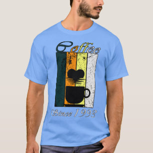 Camiseta Café desde 1993 Regalo de cumpleaños del café retr