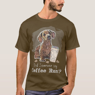 Camiseta Café divertido latte Frappe Cappuccino Perro lindo