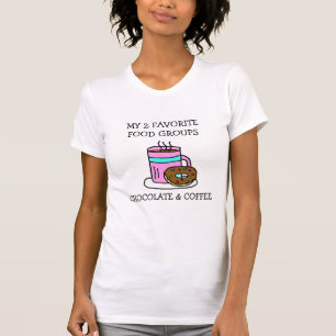 Camiseta Café Divertido y Donas Humor