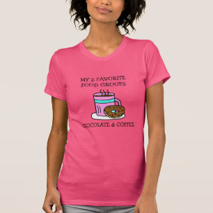 Camiseta Café Divertido y Donas Humor