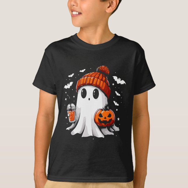 Camiseta Café dulce para beber fantasma Halloween café fant (Anverso)