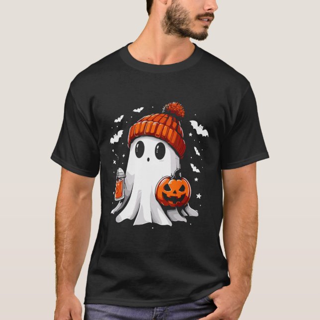 Camiseta Café dulce para beber fantasma Halloween café fant (Anverso)