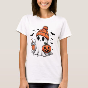 Camiseta Café dulce para beber fantasma Halloween café fant