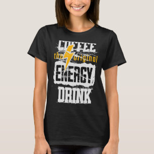 Camiseta Café El Aclaramiento De La Bebida Energética Origi