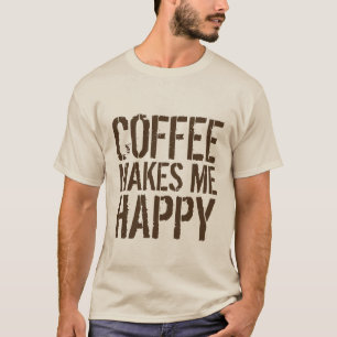 Camiseta Café - El café me hace feliz