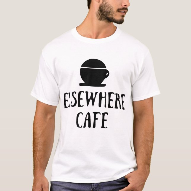 Camiseta Café Elsewhere V1 Modo Claro (Anverso)