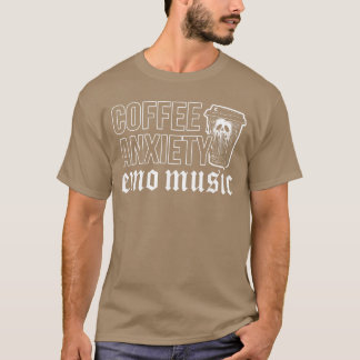 Camiseta Café Emo Rock Ansiedad Música Emo y2k 2000s Emo Sk
