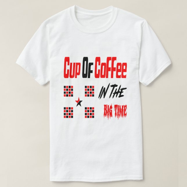 Camiseta Café en el gran momento (Diseño del anverso)