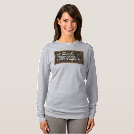Camiseta Café en Pizarra Vida de Maestro