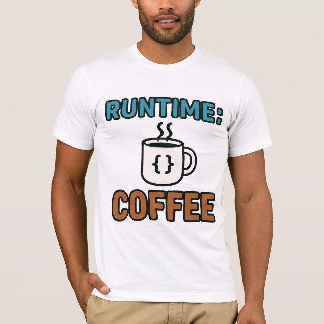 Camiseta Café en tiempo de ejecución (Anverso)