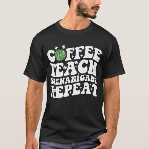 Camiseta Café Enseña Travesuras Repite Bola De Discoteca Pr