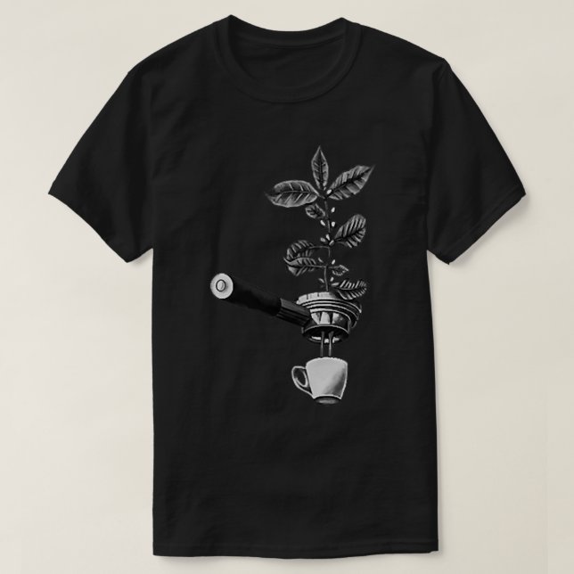 Camiseta Café Espresso Barista   (Diseño del anverso)