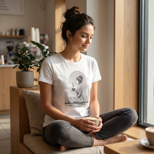 Camiseta Café Espresso Consciente Meditación Zen Un Tiro Bu