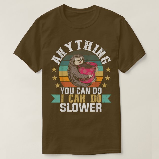 Camiseta Café espumoso, flojo, poco afectuoso, poco afectuo (Diseño del anverso)