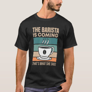 Camiseta Café Expreso Barista Capuchino Latte Arte