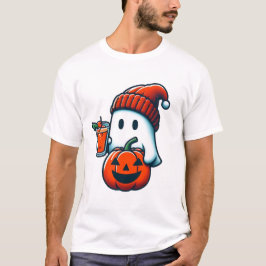Camiseta Café Fantasma Tía Beanie Cuff Pumpkin Halloween