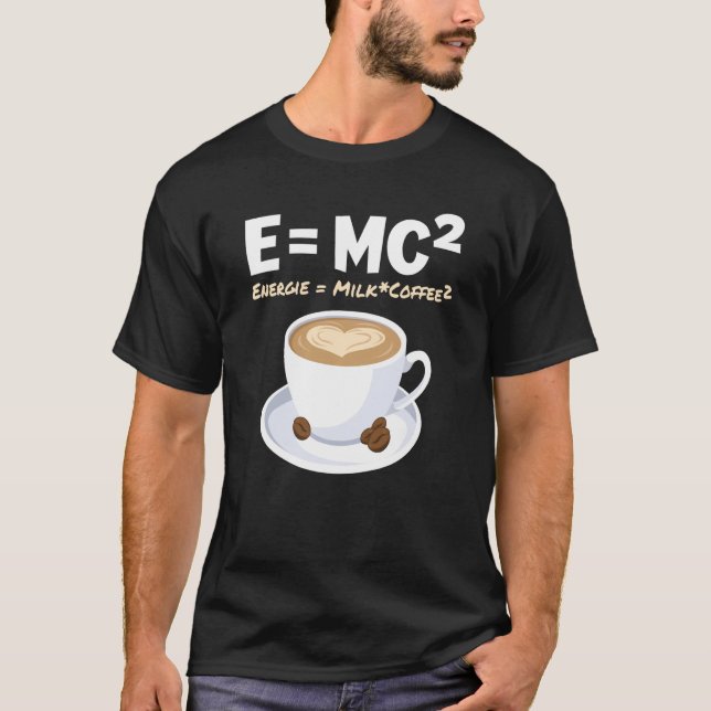 Camiseta Café físico EMC2 Energy Milk Café (Anverso)