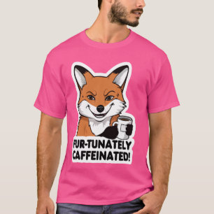 Camiseta Café Fox Lover Caffeine Fox Mug Coffee