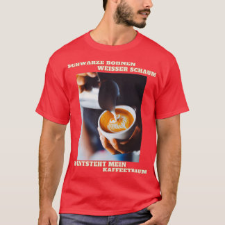 Camiseta Café frijol de ensueño espuma taza de café 2
