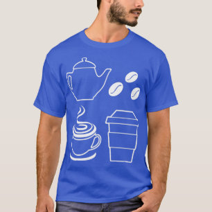 Camiseta Café frijol Elementos del café Café Lover Gráfico