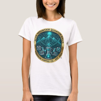 Camiseta Café Futurista Blue Mountain Quantum Brew
