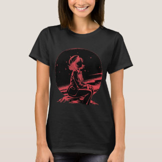 Camiseta Café Galáctico Vintage Astronauta Alien de Ciencia
