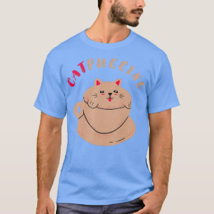 Camiseta Café gato dulce capuchino para los amantes del caf