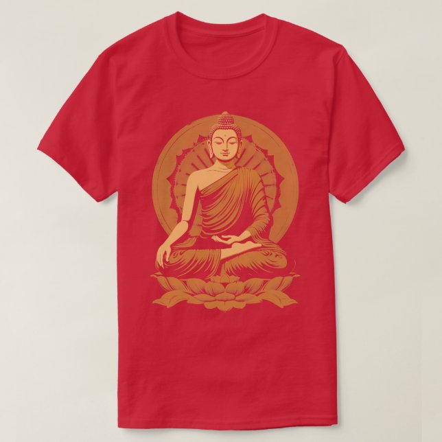 Camiseta Café Gautama Buddha Meditaciones (Diseño del anverso)