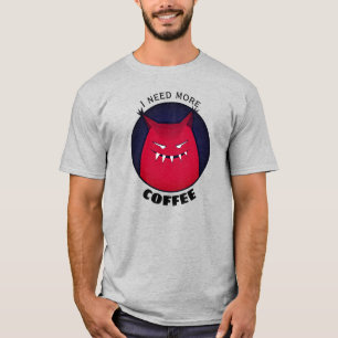 Camiseta Café gótico Malvado Criatura de Halloween Café