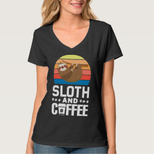 Camiseta Café Gracioso De Estilo Retro De Café Y Leche
