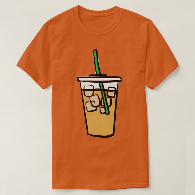 Camiseta Café helado (Diseño del anverso)
