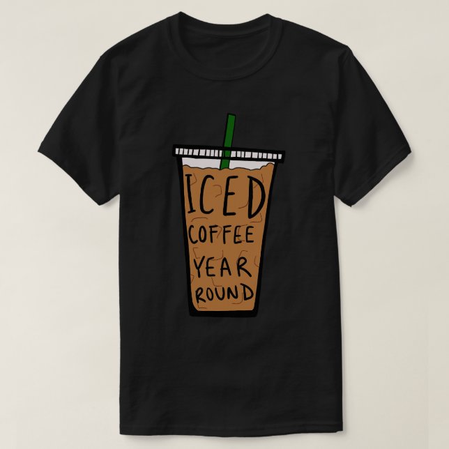 Camiseta Café helado (Diseño del anverso)