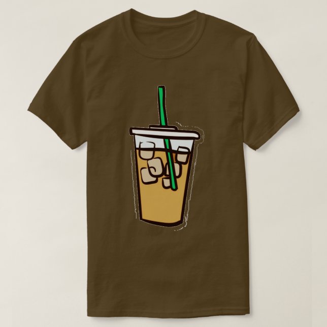 Camiseta Café helado (Diseño del anverso)