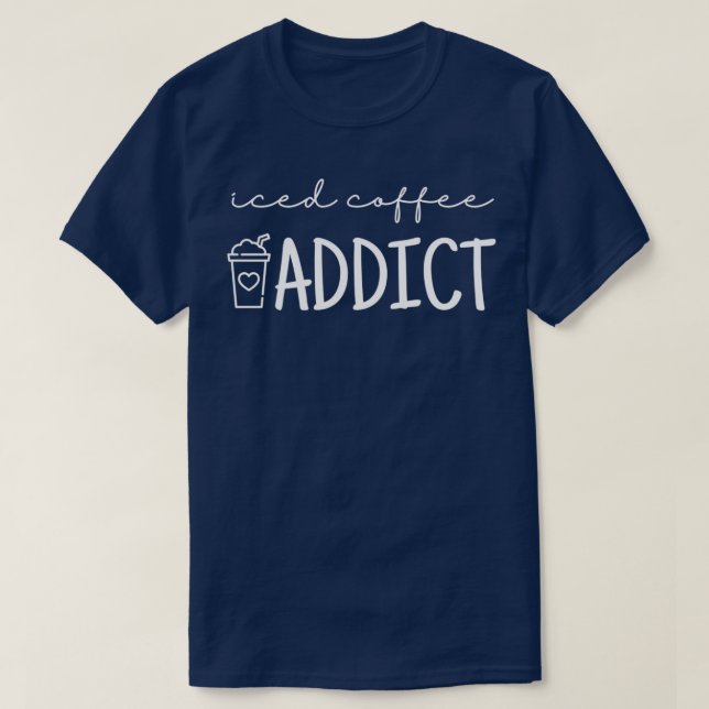 Camiseta Café helado (Diseño del anverso)