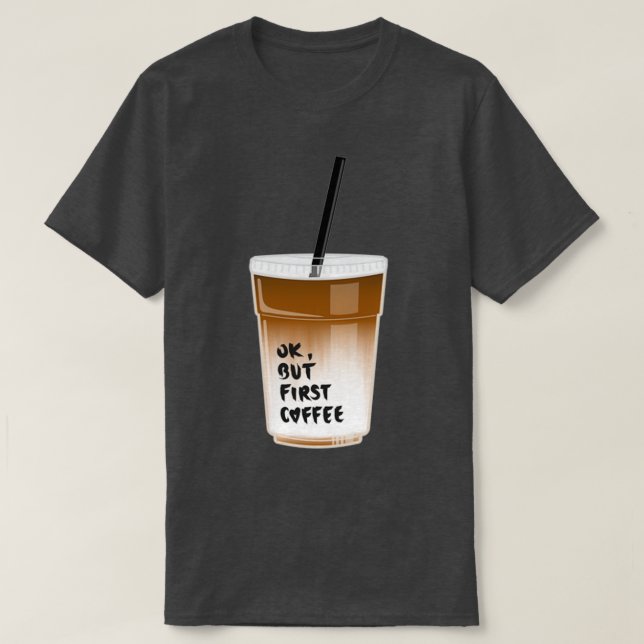 Camiseta Café helado 1 (Diseño del anverso)
