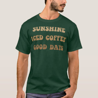Camiseta Café helado de sol Buenos días café dulce