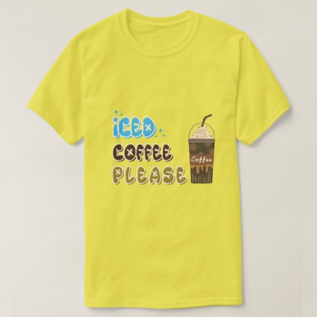 Camiseta Café helado, por favor (Diseño del anverso)
