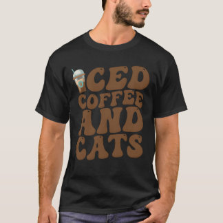 Camiseta Café Helado Y Gatos Familia Groovy