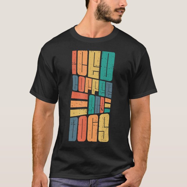 Camiseta Café helado y perros Caffeine Drinker Coffeehole (Anverso)