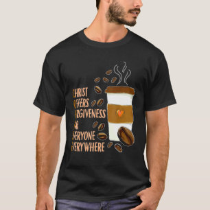 Camiseta Café Iglesia cristiana Cafeína adicta