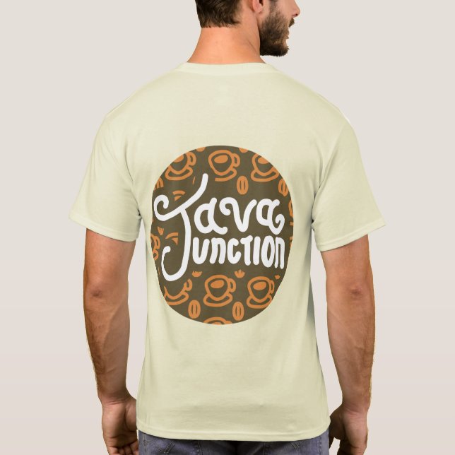 Camiseta Café Java Junction y el costado de Bean Shirt Brow (Reverso)