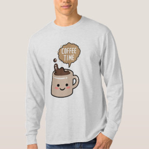 Camiseta café kawaii divertido