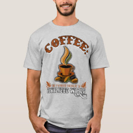 Camiseta Café: La bebida favorita del mundo civilizado