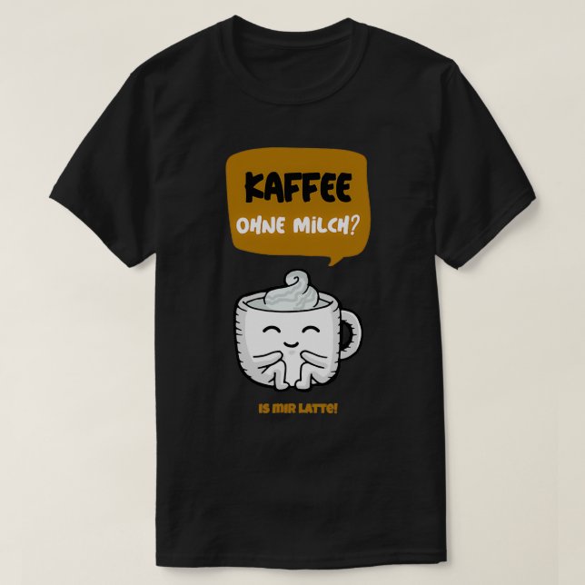 Camiseta Café Latte Cafe Milk Breakfast Gift Barista (Diseño del anverso)