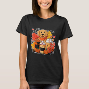 Camiseta Café Latte con Especias de Calabaza Retriever Dora