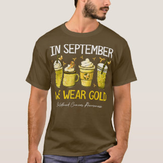 Camiseta Café Latte En Septiembre Usamos Niños De Oro C