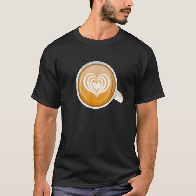 Camiseta Café Latte Macchiato Barista Café Beans Café (Anverso)