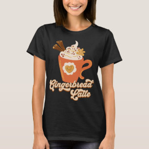 Camiseta Café Latte Retro Gingerbread